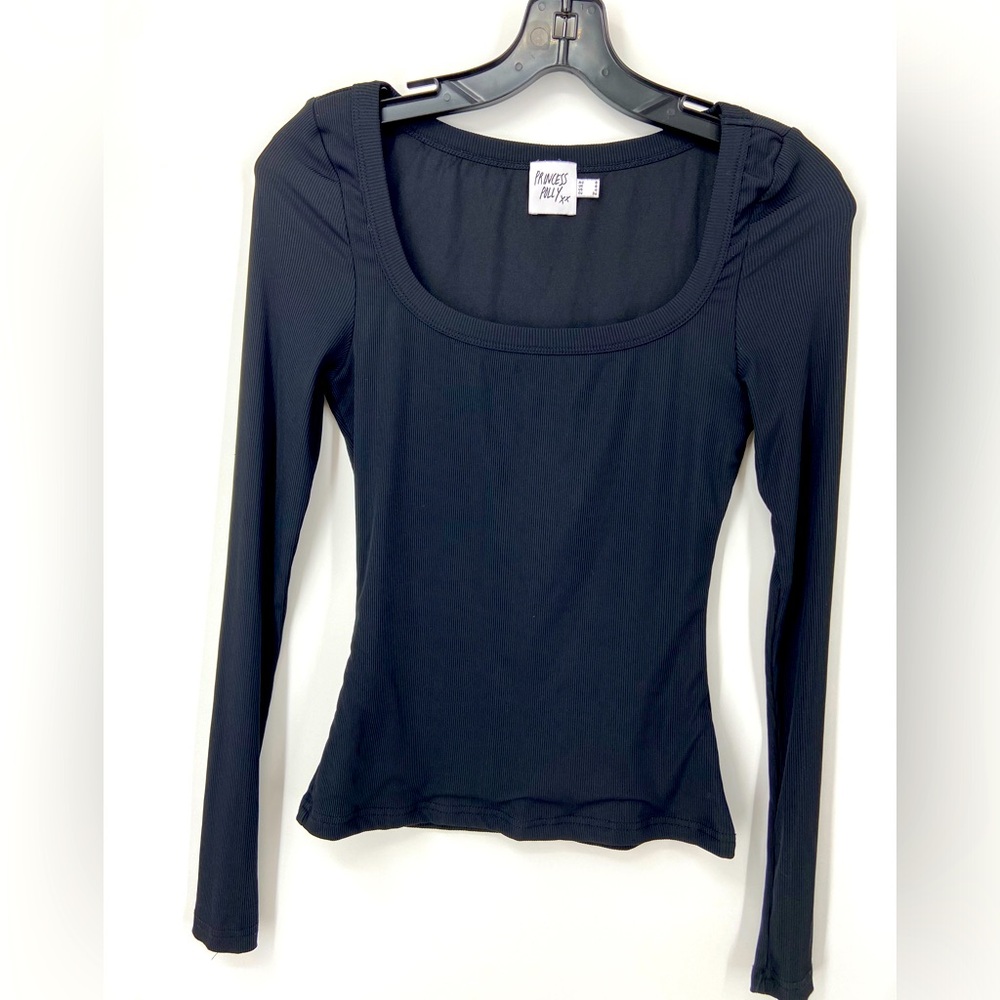 Princess Polly Black Long Sleeve Top
